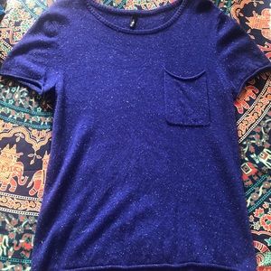 7 For All Mankind Blue Specked Sweater